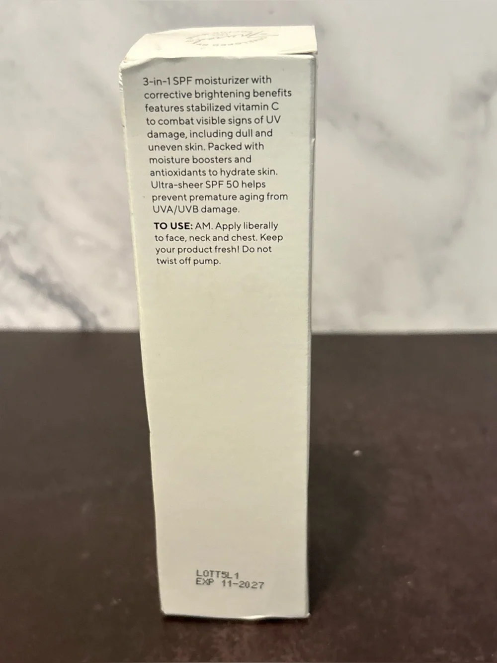 Murad SPF 50 Brightening Moisturizer - White & Orange Packaging